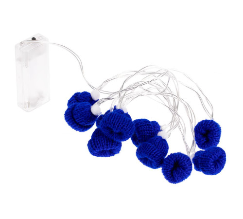 Гирлянда Cosy Poms, синяя