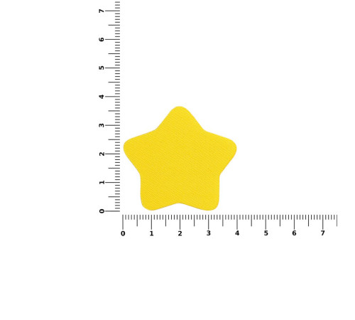 Наклейка тканевая Lunga Bial, M, желтая