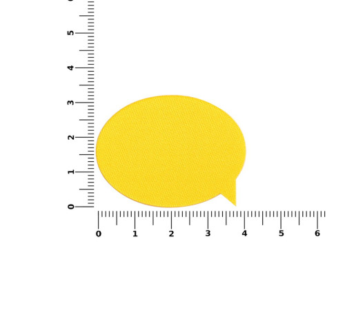 Наклейка тканевая Lunga Bubble, M, желтая