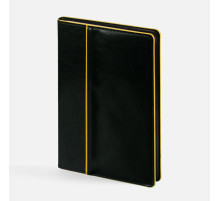 Ежедневник Alanis, недатированный, черный с желтым