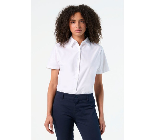 Рубашка женская с коротким рукавом Elite, голубая