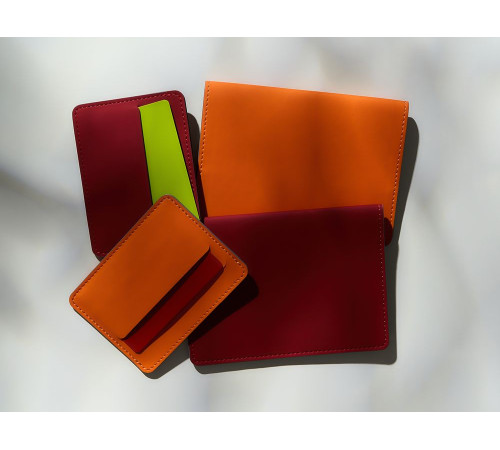 Чехол для карточек Shall Simple, оранжевый