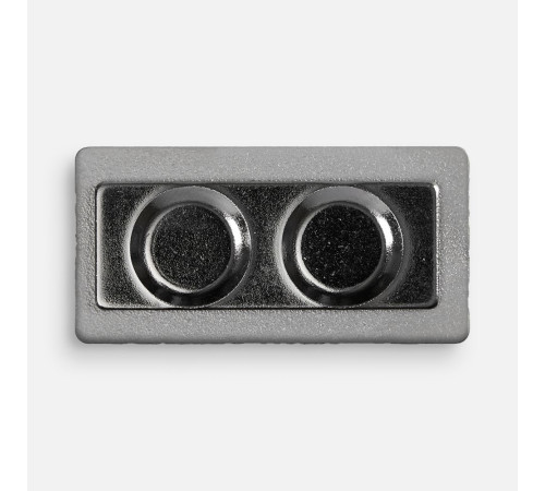 Значок Magnet Matto, серебристый глянцевый