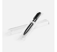 Ручка шариковая Lucenti с подсветкой логотипа, в футляре, черная