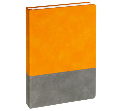 Ежедневник Horizon, недатированный, серый с оранжевым