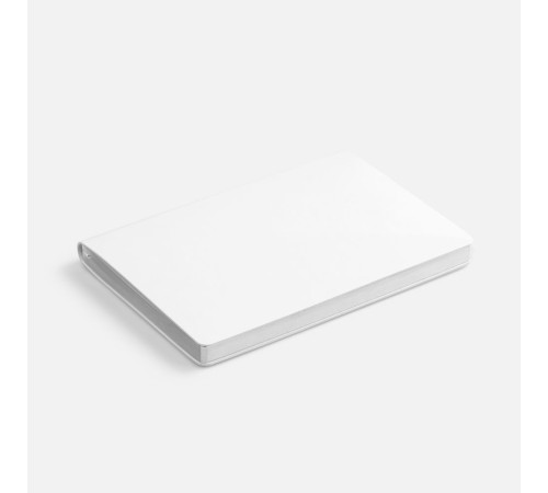 Ежедневник Nebraska Flex, недатированный, белый с серебристым