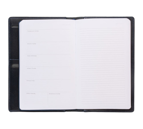 Еженедельник-портфолио Remini, недатированный, темно-синий