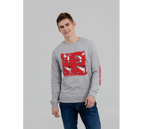 Толстовка «Яжопытный», серый меланж