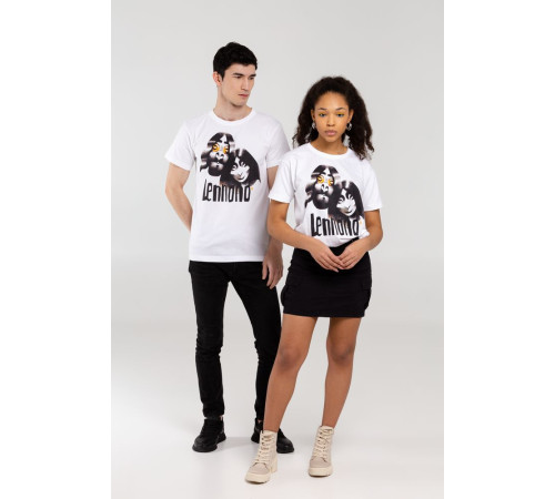 Футболка «Меламед. John Lennon, Yoko Ono», белая