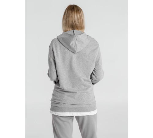 Толстовка с капюшоном унисекс Hoodie, серый меланж