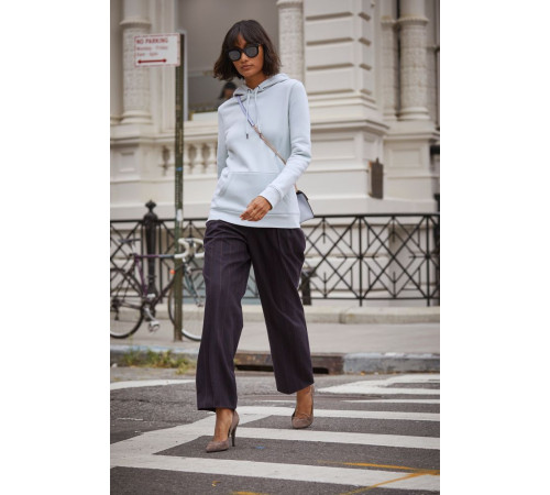 Толстовка с капюшоном женская Queen, темно-серый меланж