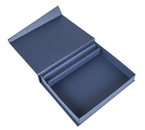 Коробка Duo под ежедневник и ручку, темно-синяя
