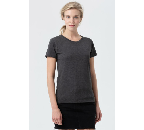 Футболка женская Regent Fit Women, черный меланж