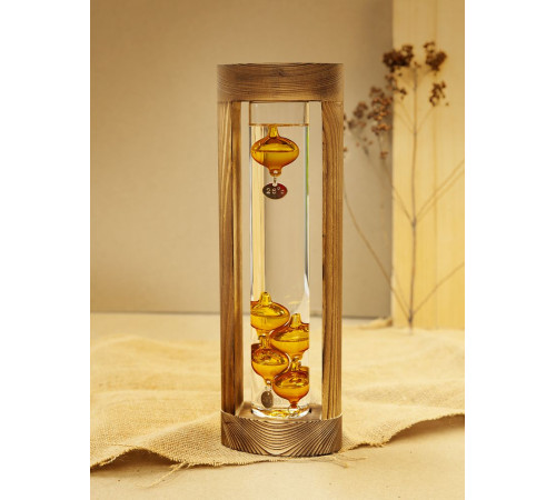 Термометр «Галилео» в деревянном корпусе, неокрашенный