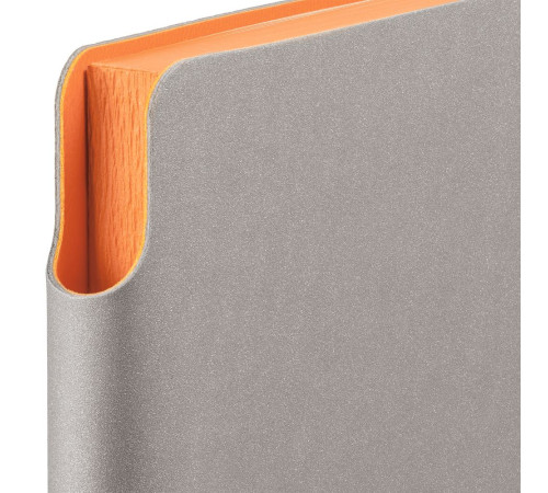 Ежедневник Flexpen, недатированный, серебристо-оранжевый