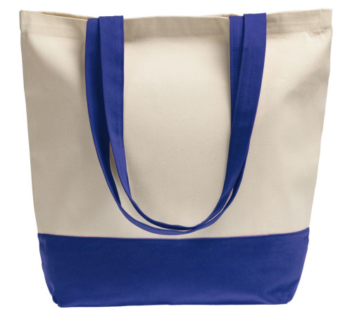 Холщовая сумка Shopaholic, ярко-синяя