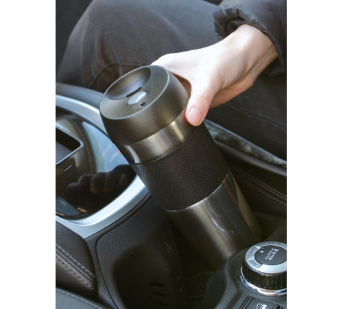 Термостакан Solingen Grip, серо-стальной