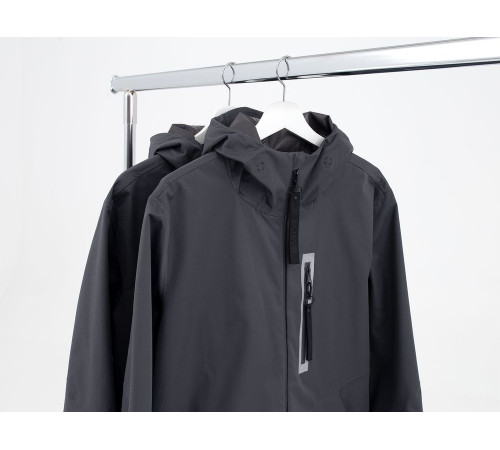 Куртка унисекс Shtorm, темно-серая (графит)