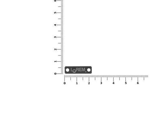 Шильдик металлический Alfa Liten, серый металлик