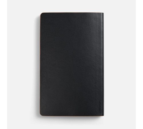 Ежедневник Trait, недатированный, черный с оранжевым