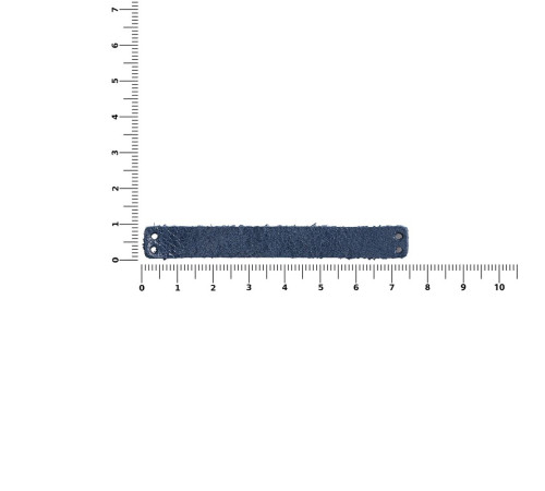 Лейбл кожаный Beta, XS, синий