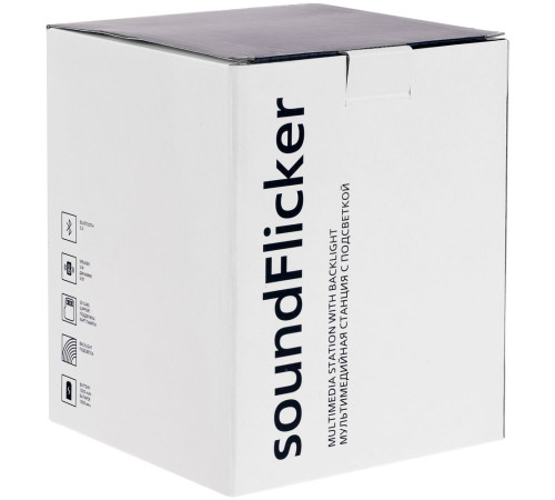 Беспроводная колонка с подсветкой soundFlicker, черная