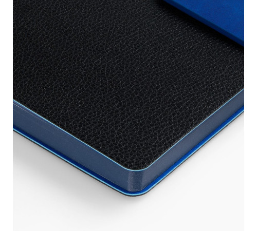 Ежедневник Boom, недатированный, черный с ярко-синий