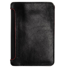 Автобумажник Arrival, черный с красным