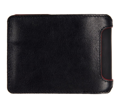 Портмоне Arrival, черное с красным