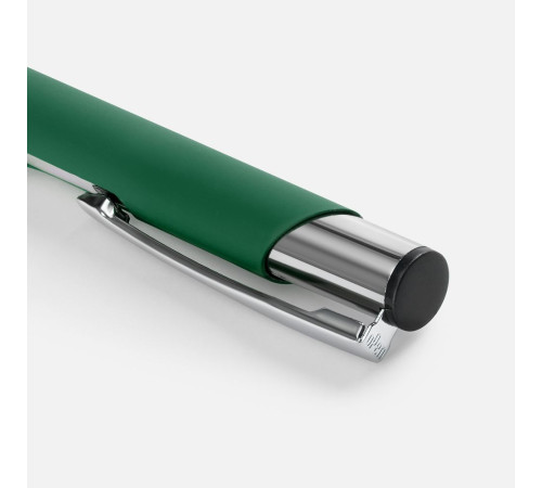 Ручка шариковая Keskus Soft Touch, зеленая