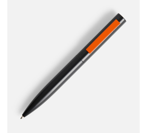 Ручка шариковая Inkolor, черная с оранжевым