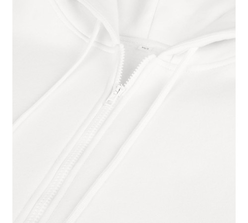 Толстовка унисекс оверсайз Zippy, белая