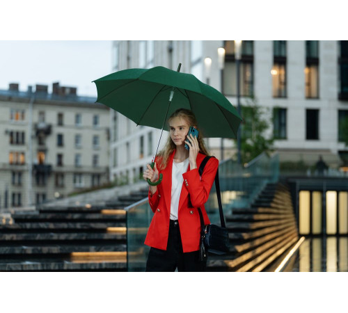 Зонт-трость Promo, темно-зеленый