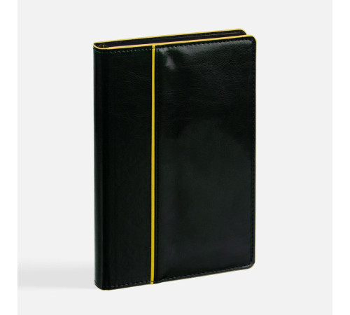 Ежедневник Alanis, недатированный, черный с желтым