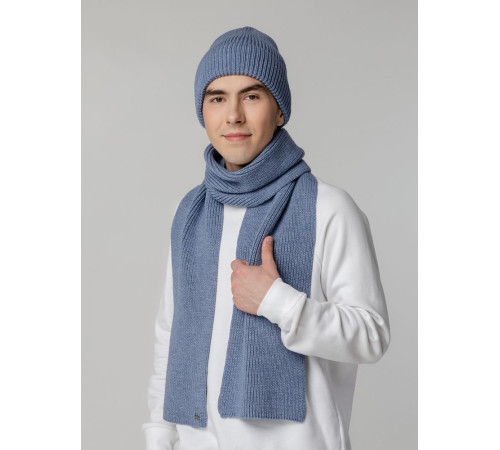 Шарф Tommi, голубой меланж