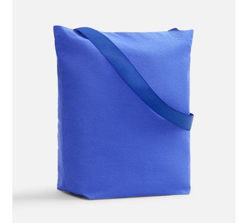 Шопер B5, синий с широкими синими ручками