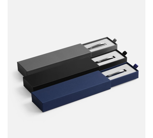 Ручка шариковая Ringa в футляре, серая