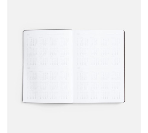 Ежедневник Nebraska Flex, недатированный, синий с серебром