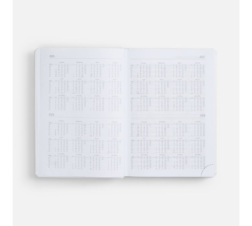 Ежедневник Nebraska, недатированный, белый