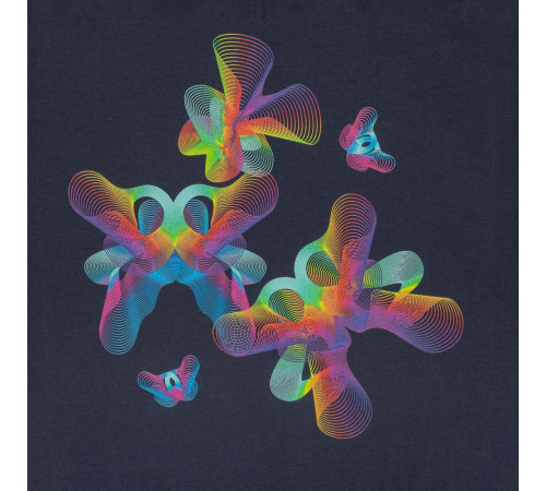 Футболка женская Butterflies, темно-синяя