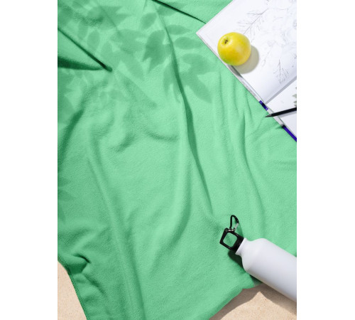 Флисовый плед Warm&Peace, светло-зеленый