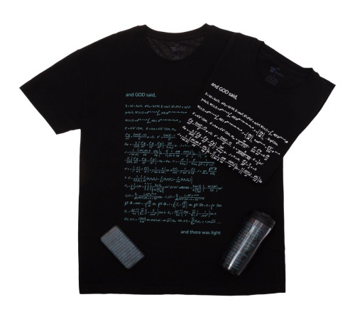Футболка мужская «Да будет свет», со светящимся принтом