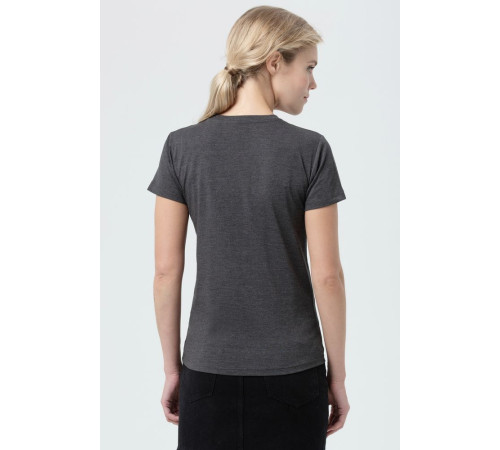 Футболка женская Regent Fit Women, черный меланж