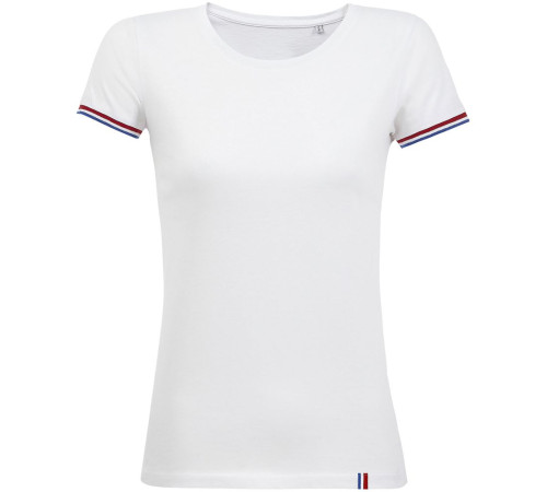 Футболка женская Rainbow Women, белая с ярко-синим