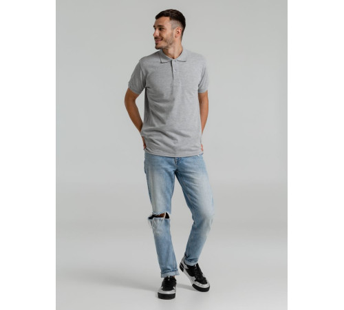 Рубашка поло мужская Virma Premium, серый меланж