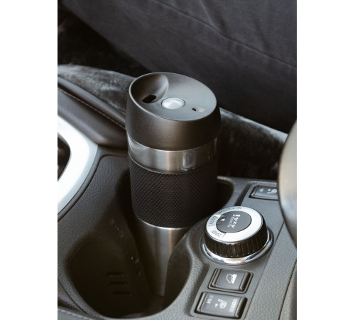 Термостакан Solingen Grip, серо-стальной