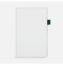 Ежедневник White Shall, недатированный, бело-зеленый