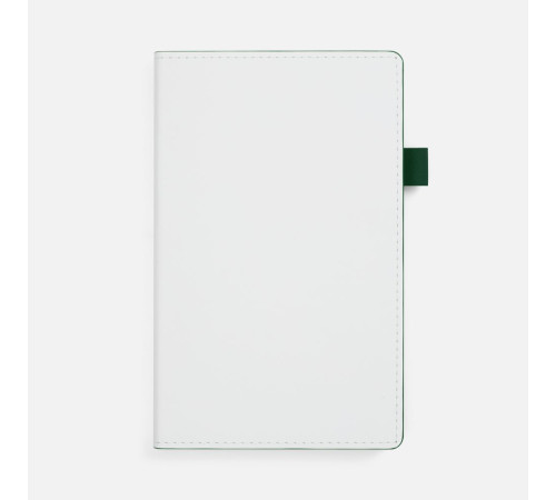 Ежедневник White Shall, недатированный, бело-зеленый