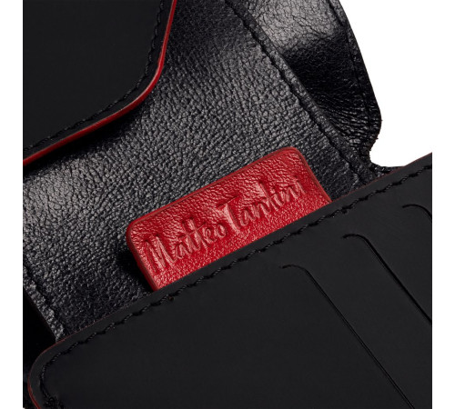 Портмоне Arrival, черное с красным