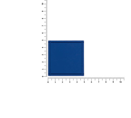 Лейбл из ПВХ Dzeta, L, синий